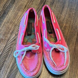 Sperry Kids Pink Sequin Dress Shoes